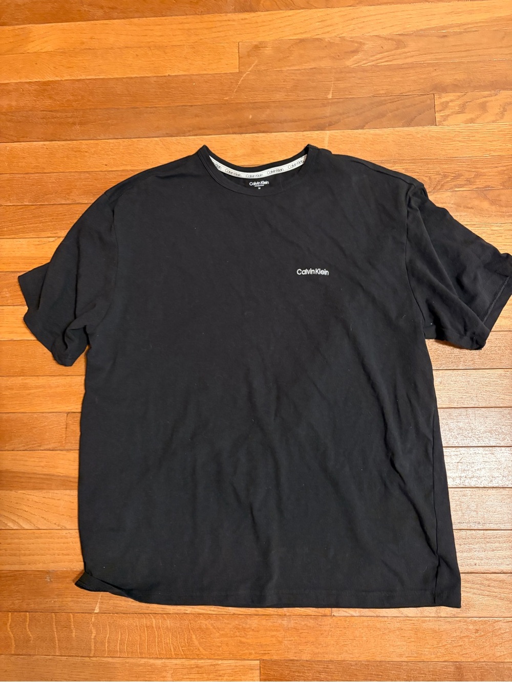 Calvin Klein Black Short Sleeve Logo Crew Tee